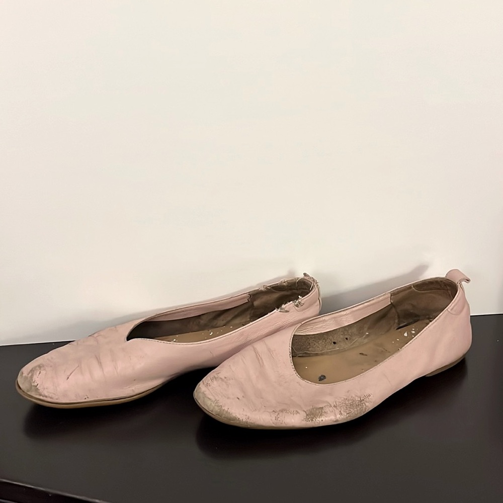 Well worn (extremely) ballet flats